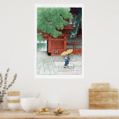 ukiyoe - hasui - C06 - Sanno Shrine in Early Sum . Poster (Küche)
