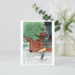 ukiyoe - hasui - C06 - Sanno Shrine in Early Sum . Postkarte
