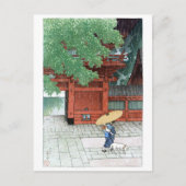 ukiyoe - hasui - C06 - Sanno Shrine in Early Sum . Postkarte (Vorderseite)