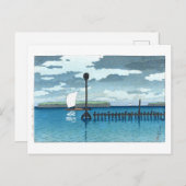 ukiyoe - Hasui - C09 - Off Shinagawa - Postkarte (Vorne/Hinten)