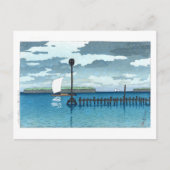 ukiyoe - Hasui - C09 - Off Shinagawa - Postkarte (Vorderseite)