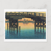 ukiyoe - hasui - C10 - Kaminohashi Bridge .. Postkarte (Vorderseite)