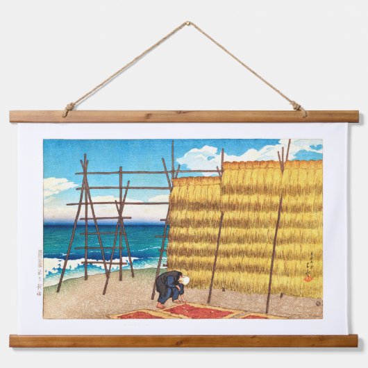 ukiyoe [hasui] C16 Herbst in Koshiji Wandteppich Mit Holzrahmen (Vorne)