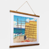 ukiyoe [hasui] C16 Herbst in Koshiji Wandteppich Mit Holzrahmen (Gewinkelt)