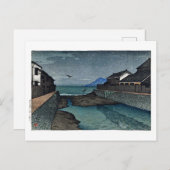 ukiyoe [hasui] C17 Hori River, Obama Postkarte (Vorne/Hinten)