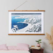 ukiyoe [hasui] C18 Nishimikawazaka auf Sado Island Wandteppich Mit Holzrahmen (Schlafzimmer)