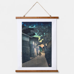 ukiyoe [hasui] C20 Kosho Temple, Himi, Etchu Wandteppich Mit Holzrahmen