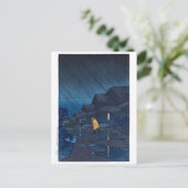 ukiyoe [hasui] C24 Abend Dusche, Teradomari Postkarte (Stehend Vorderseite)