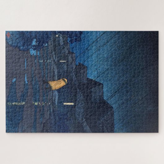 ukiyoe [hasui] C24 Abend Dusche, Teradomari Puzzle (Horizontal)