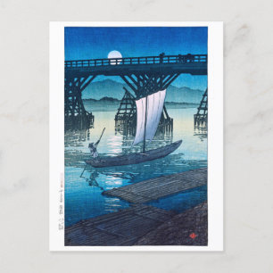 ukiyoe [hasui] C25 Asahi Bridge, Ojiya Postkarte