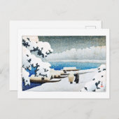 ukiyoe [hasui] C27 Amanohashidate in Snow Postkarte (Vorne/Hinten)