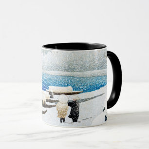 ukiyoe [hasui] C27 Amanohashidate in Snow Tasse