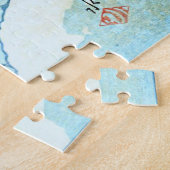 ukiyoe [hasui] C28 Dämmerschnee im Hafen von Ogi Puzzle (Seite)