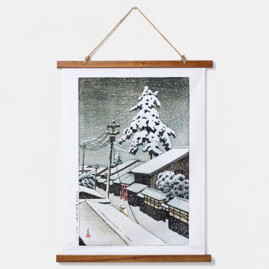 ukiyoe [hasui] C30 Miyazu in der Provinz Tango Wandteppich Mit Holzrahmen (Vorderseite)