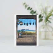 ukiyoe [hasui] C31 Nigatsu Hall, Nara Postkarte (Stehend Vorderseite)