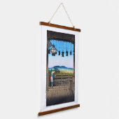 ukiyoe [hasui] C31 Nigatsu Hall, Nara Wandteppich Mit Holzrahmen (Gewinkelt)