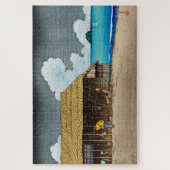 ukiyoe [hasui] C32 Hütte am Meer, Himi, Etchu Puzzle (Vertikal)