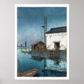 Ukiyoe - Hasui - m02 - Ushibori im Regen - Poster (Vorne)