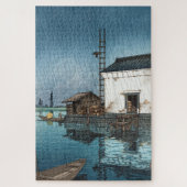 Ukiyoe - Hasui - m02 - Ushibori im Regen - Puzzle (Vertikal)