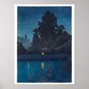 ukiyoe - hasui - m03 - Omiya im Regen -  Poster
