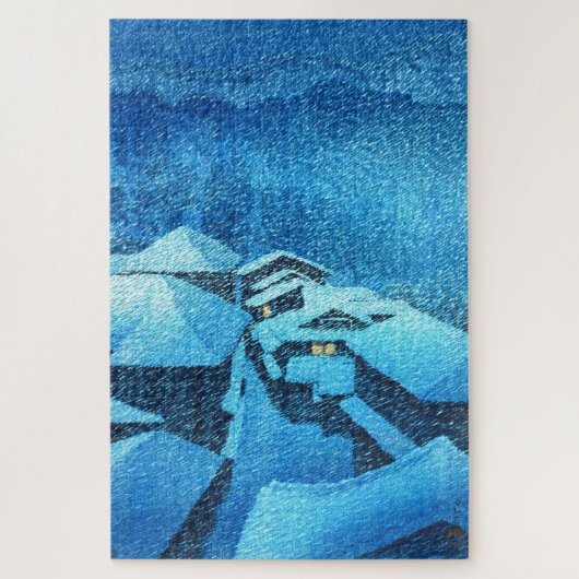 ukiyoe - Hasui - m04 - Hataori Hot Spring - Puzzle (Vertikal)