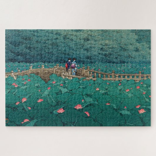 ukiyoe - hasui - m05 - Bentenike Pond, Shiba - Puzzle (Horizontal)
