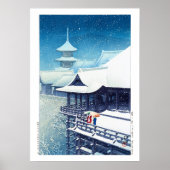 ukiyoe - Hasui - m07 - Frühjahrsschnee - Poster (Vorne)