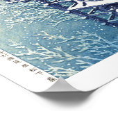 ukiyoe - Hasui - m07 - Frühjahrsschnee - Poster (Ecke)