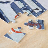 ukiyoe - Hasui - m07 - Frühjahrsschnee - Puzzle (Seite)