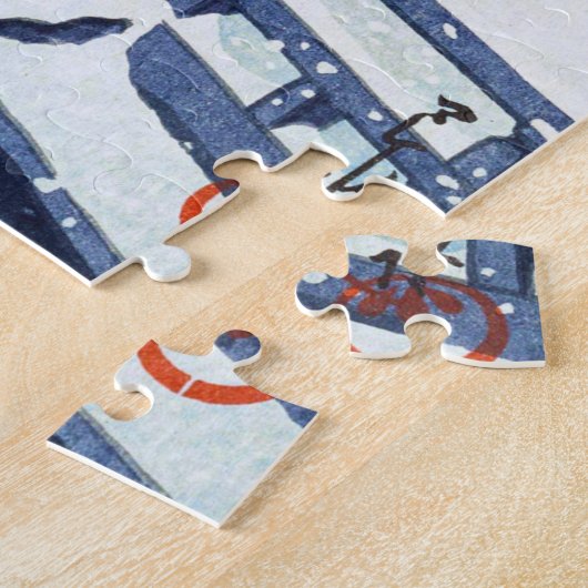ukiyoe - Hasui - m07 - Frühjahrsschnee - Puzzle (Seite)