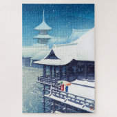 ukiyoe - Hasui - m07 - Frühjahrsschnee - Puzzle (Vertikal)