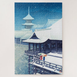 ukiyoe - Hasui - m07 - Frühjahrsschnee - Puzzle