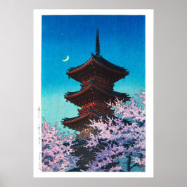 ukiyoe - Hasui - m08 - Frühjahrs-Abend - Poster