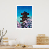 ukiyoe - Hasui - m08 - Frühjahrs-Abend - Poster (Küche)