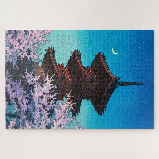 ukiyoe - Hasui - m08 - Frühjahrs-Abend - Puzzle (Horizontal)