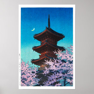 ukiyoe - hasui - m08 - Frühlingsabend - Poster