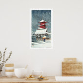 ukiyoe - hasui - m10 - Toshogu Shrine, Ueno - Poster (Küche)