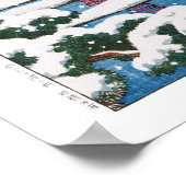 ukiyoe - Hasui - m11 - Schnee am Miyajima-Schrein  Poster (Ecke)