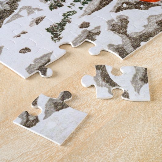 ukiyoe - Hasui - m12 - Schnee an der Shinkyo Bridg Puzzle (Seite)