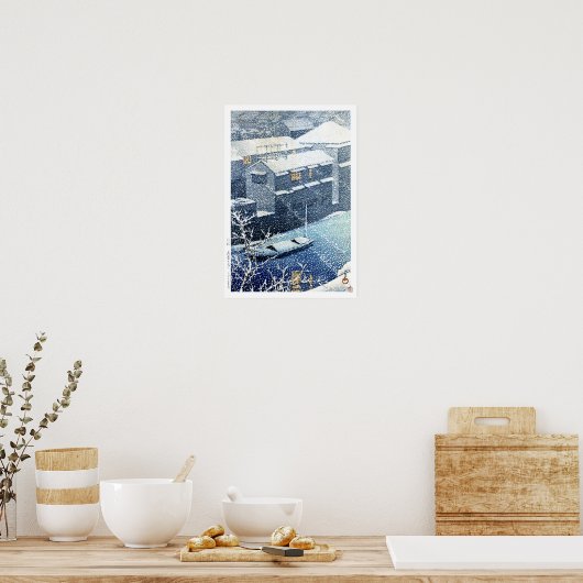ukiyoe hasui n03 Ochanomizu Poster (Küche)