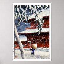 ukiyoe hasui n04 Zōjō-ji Temple in Shiba