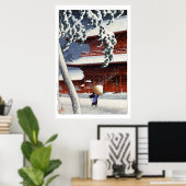 ukiyoe hasui n04 Zōjō-ji Temple in Shiba Poster (Heimbüro)
