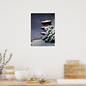ukiyoe hasui n06 Yasugi Kiyomizu Temple Poster (Küche)