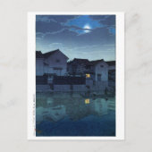 ukiyoe hasui n07 Matsue, Izumo (hazy moon) Postkarte (Vorderseite)