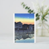 ukiyoe hasui n08 Matsue, Izumo (Mondmond aus Halbm Postkarte (Stehend Vorderseite)