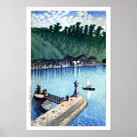ukiyoe hasui n12 Mihogaseki, Izumo Poster (Vorne)