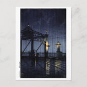ukiyoe hasui n13 Shin Ohashi Bridge Postkarte (Vorderseite)