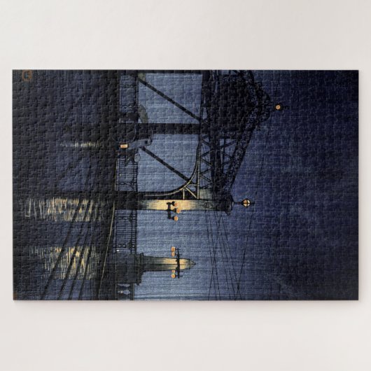 ukiyoe hasui n13 Shin Ohashi Bridge Puzzle (Horizontal)