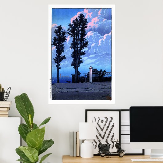 ukiyoe hasui n14 Kanda Myojin Shrine Pjüngsten Poster (Heimbüro)