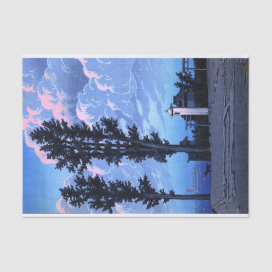 ukiyoe hasui n14 Kanda Myojin Shrine Pjüngsten Seidenpapier (Vorderseite)